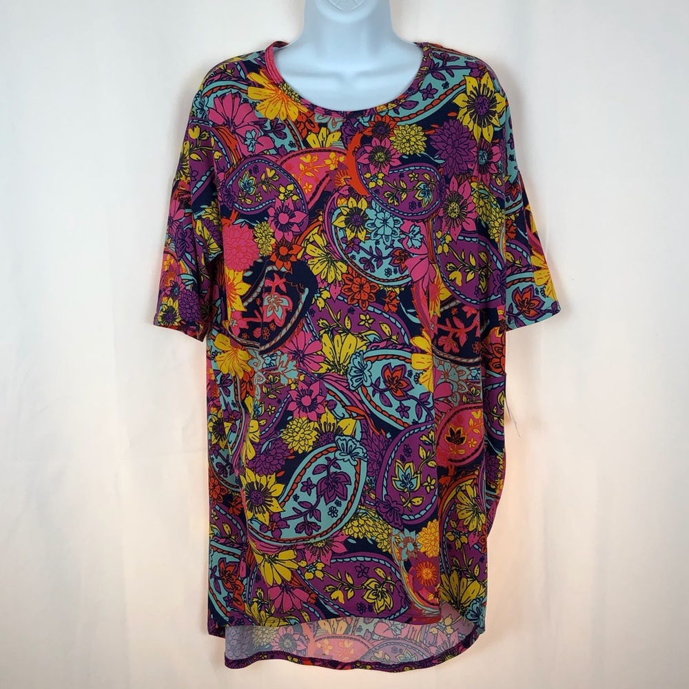 LuLaRoe paisley Irma shirt NWT S